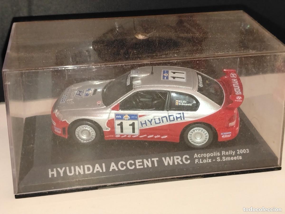 Model Cars: COCHE HYUNDAI ACCENT WRC - ACROPOLIS RALLY 2003 (F.LOIX-S.SMEETS) 1:43