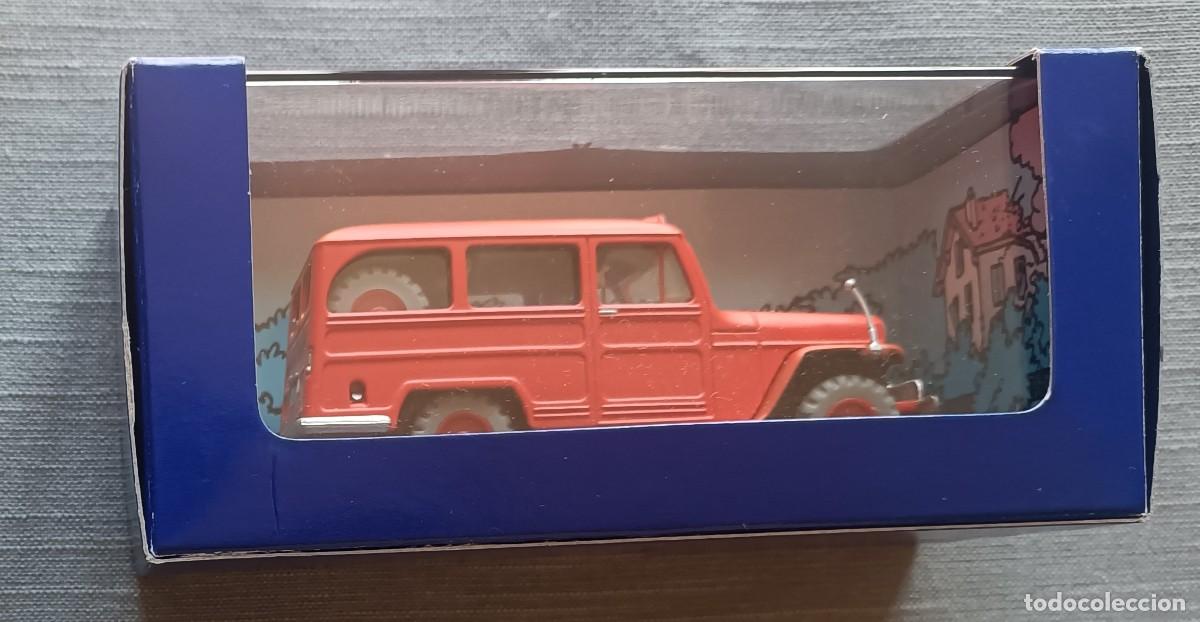 Coches a escala: Tintin Coche Atlas 57 La Jeep Willys Overland bomberos Asunto Tornasol Ed francesa