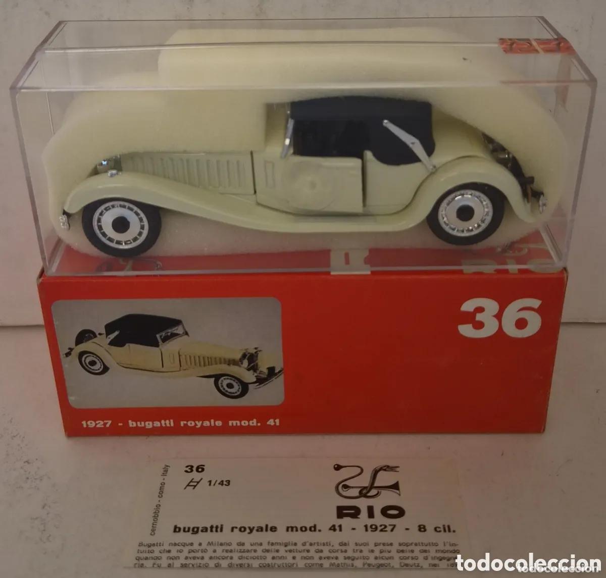 Modellautos: RIO 36- COCHE BUGATTI ROYALE MOD.41 1927, ESCALA 1:43. NUEVO PRECINTADO