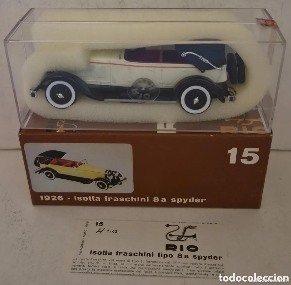 Modellautos: RIO 15- COCHE ISOTTA FRASCHINI TIPO 8 A SPYDER 1926, ESCALA 1:43. NUEVO PRECINTADO