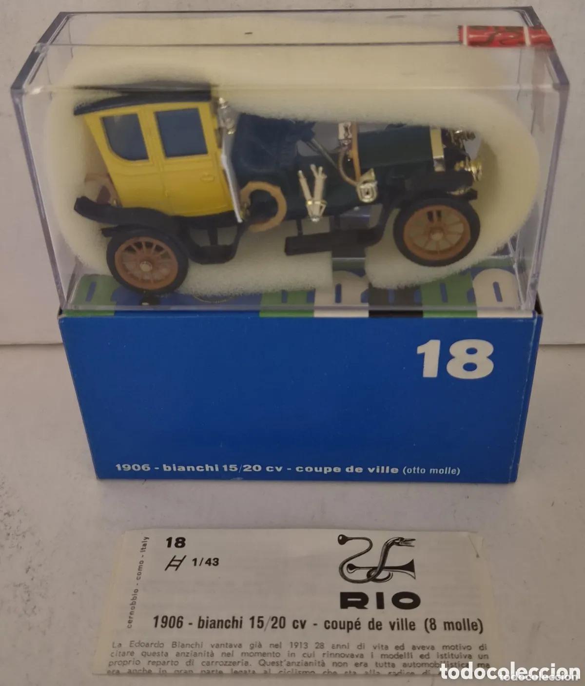 RIO 18- COCHE BIANCHI 15/20 CV 1906, ESCALA 1:43. NUEVO PRECINTADO