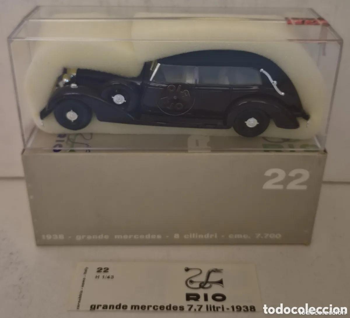 Coches a escala: RIO 22- COCHE GRANDE MERCEDES 8 CIL 1938, ESCALA 1:43. NUEVO PRECINTADO