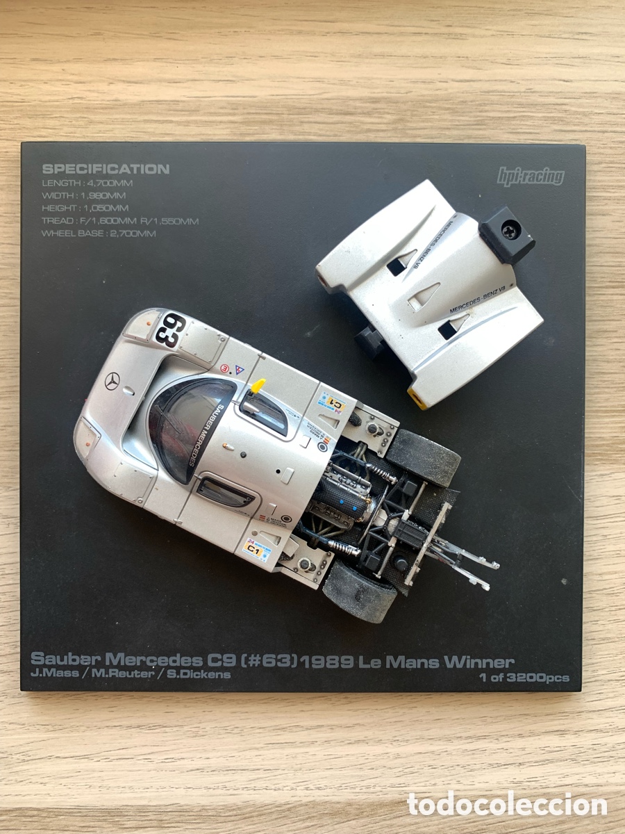 Carros em escala: Sauber Mercedes C9 #63 1989 Le Mans Winner 1 of 3200