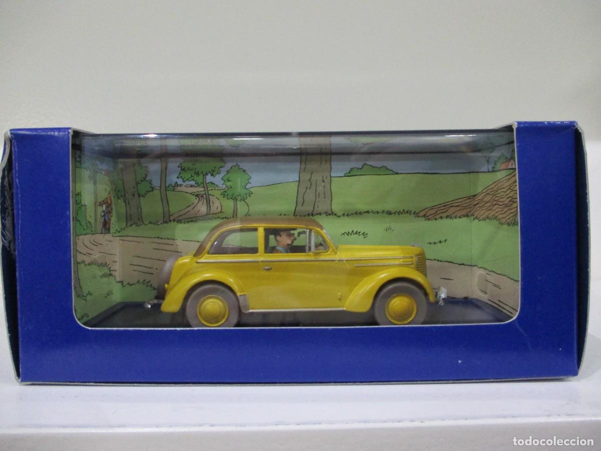Coches a escala: COCHE TINTIN -OPEL OLIMPIA CABRIOLET CON FOLLETO CETRO OTTOKAR -ATLAS - ESCALA 1/43 - NUEVO
