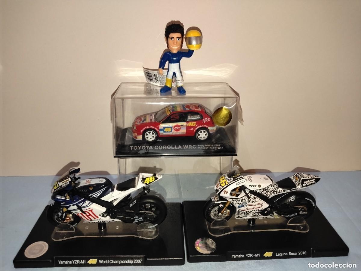 Coches a escala: COLECCI&Oacute;N ROSSI ( 1 COCHES HISTORICOS RALLY + 2 MOTOS GP + 1 MU&Ntilde;ECO ROSSI - ESCALA 1/43)