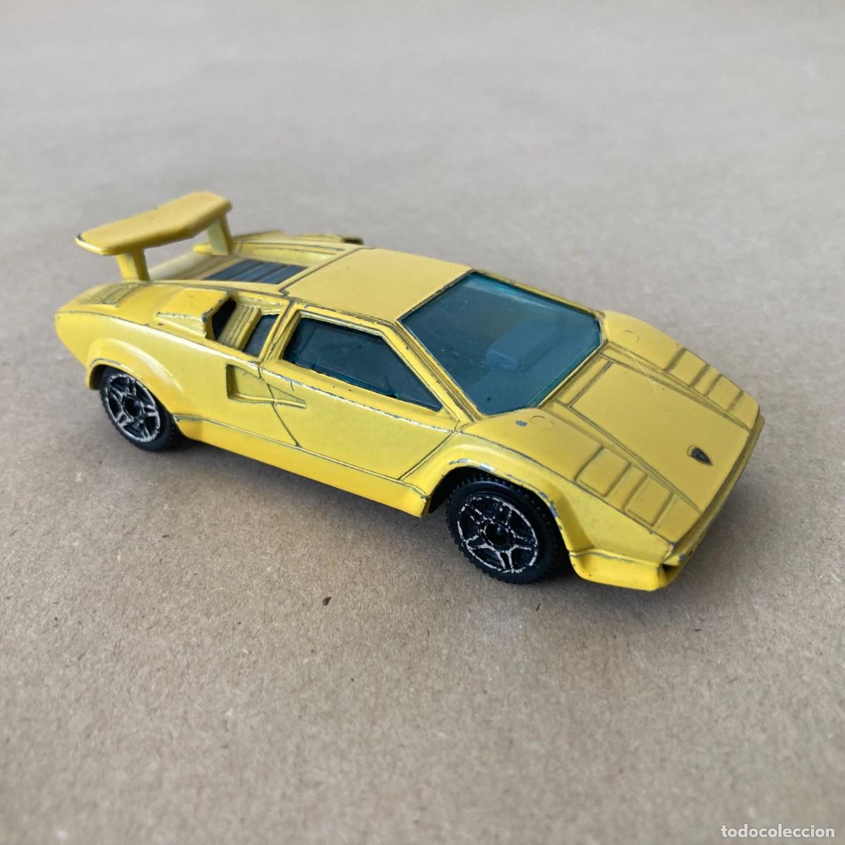 Coches a escala: COCHE MINIATURA BURAGO LAMBORGHINI COUNTACH 5000 AMARILLO - MADE IN ITALY