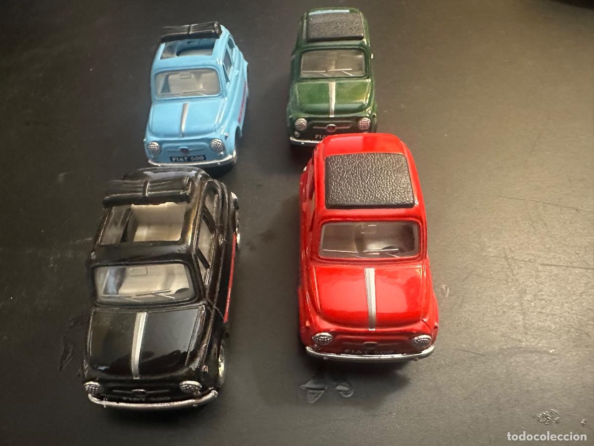 Coches a escala: Colecci&oacute;n 5 Fiat 500 escala 1:43 retrofriccion