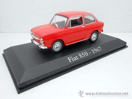 Coches a escala: COCHE FIAT 850 ROJO SEAT RBA METAL MODEL CAR 1/43 1:43 MINIATURA