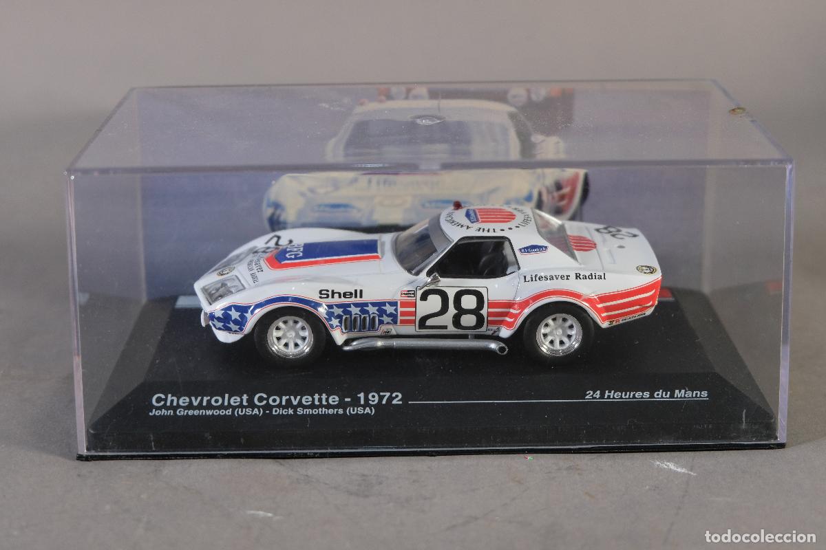 Coches a escala: R&eacute;plica coche de carreras Chevrolet Corvette 1972 - ALTAYA escala 1:43