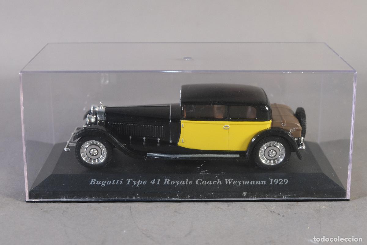 Coches a escala: R&eacute;plica taxi Bugatti Type 41 Royale Coach Weymann 1929 - ALTAYA escala 1:43