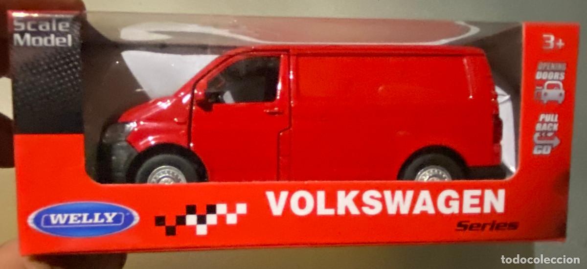 Coches a escala: Volkswagen Transporter T6. Coche metal a escala diecast. Marca Welly. Colecci&oacute;n Nex. Nuevo en caja.