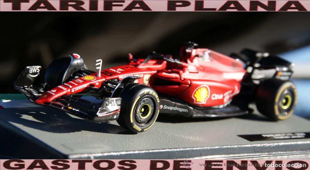 Coches a escala: FERRARI FORMULA 1 F1-75 2022 FORMULA ONE TEAM CHARLES LECLERC ESCALA 1:43 DE SALVAT EN CAJA
