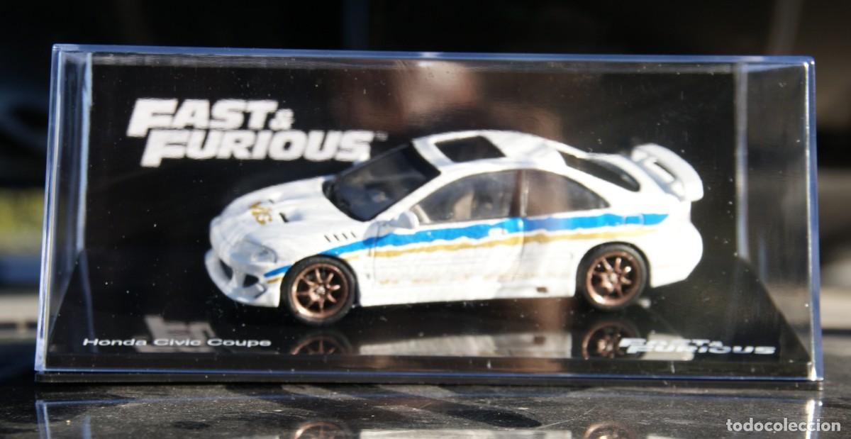 Voitures &agrave; l'&eacute;chelle: HONDA CIVIC COUPE AZUL AMARILLO Y BLANCO FAST AND FURIOUS ESCALA 1/43 DE ALTAYA EN SU CAJA