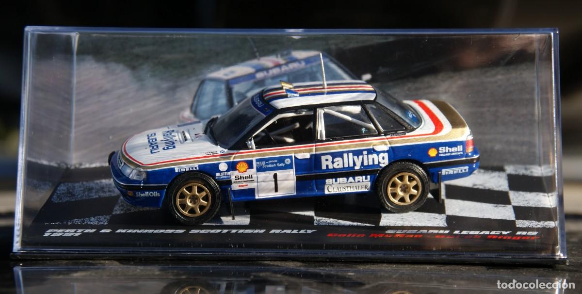 Coches a escala: SUBARU LEGACY RS RALLYE ESCOCIA 1991 COLIN MCRAE - GEREK RINGER ESCALA 1/43 DE ALTAYA EN SU CAJA