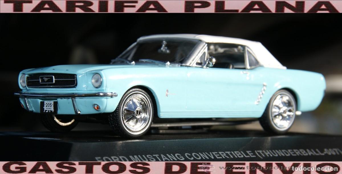 Coches a escala: FORD MUSTANG CONVERTIBLE (THUNDERBALL-007) 1965 ESCALA 1:43 DE ALTAYA EN SU CAJA