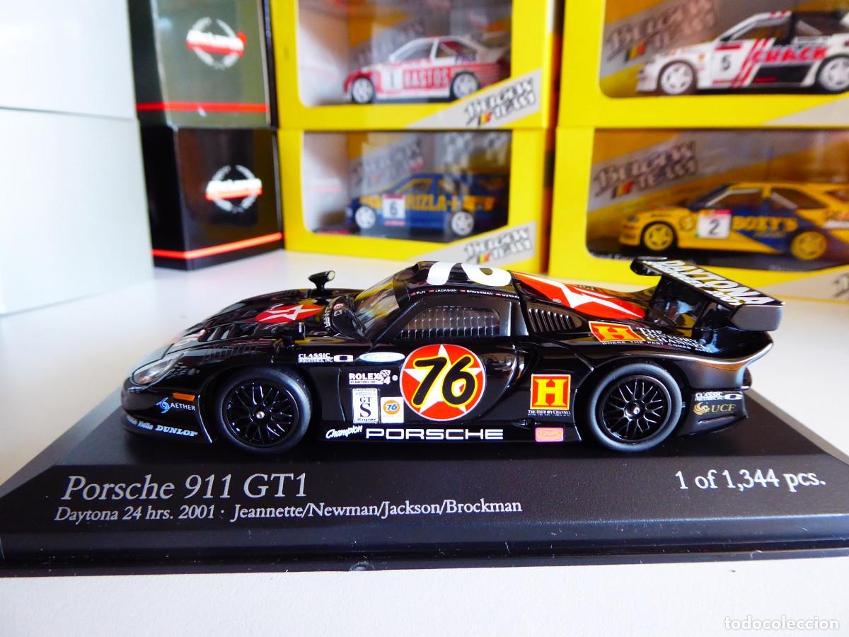 Coches a escala: 1/43 Minichamps Porsche 911 GT1 Texaco History Channel #76 24H Daytona 2001