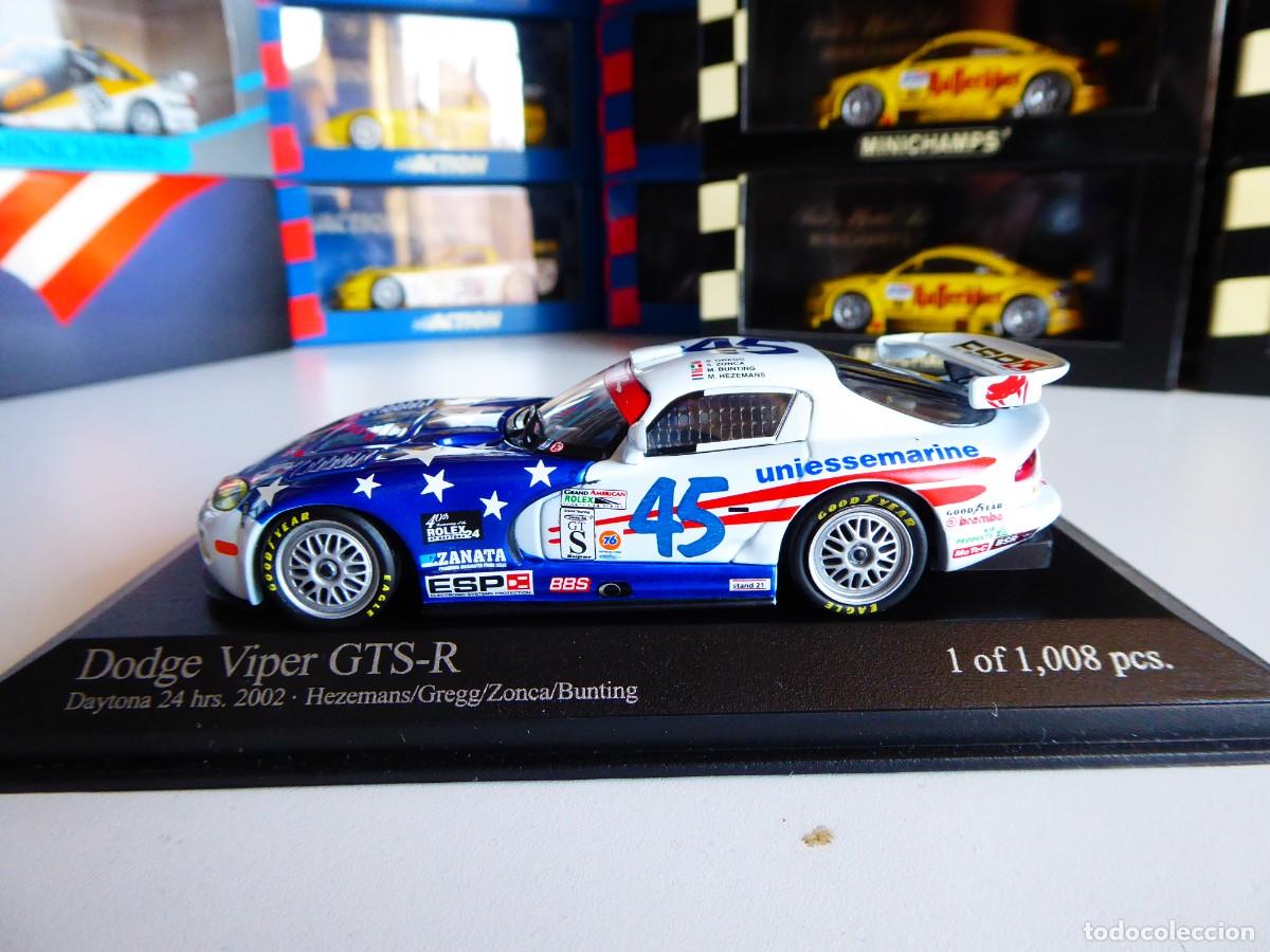 Coches a escala: 1/43 Minichamps Dodge Viper GTS-R Uniessemarine #45 American Viperacing ESP 24H Daytona 2002