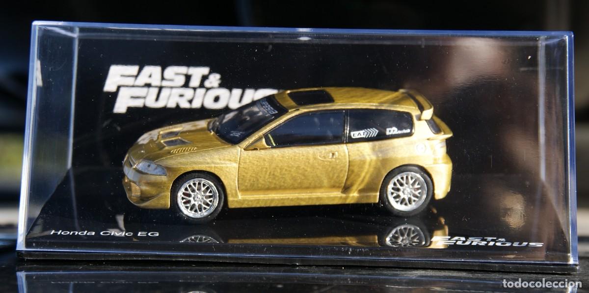 Auto in scala: HONDA CIVIC COUPE EG DORADO FAST AND FURIOUS ESCALA 1/43 DE ALTAYA EN SU CAJA
