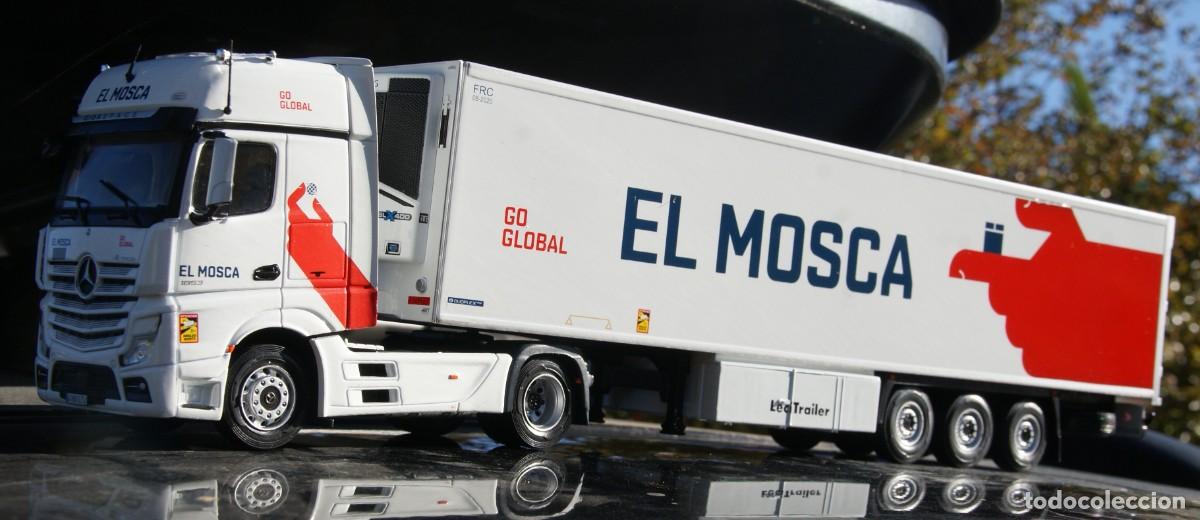 Carros em escala: CAMION MERCEDES BENZ ACTROS MP4 2021 TRANSPORTES EL MOSCA ESCALA 1/43 DE SALVAT EN SU EMBALAJE ORIGI