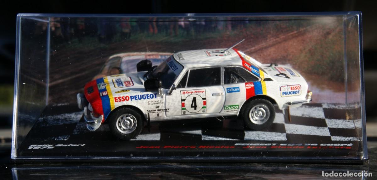 Coches a escala: PEUGEOT 504 V6 COUPE RALYE SAFARI 1978 JEAN PIERRE NICOLAS - JEAN CLAUDE LEFEBVRE ESCALA 1/43 DE ALT
