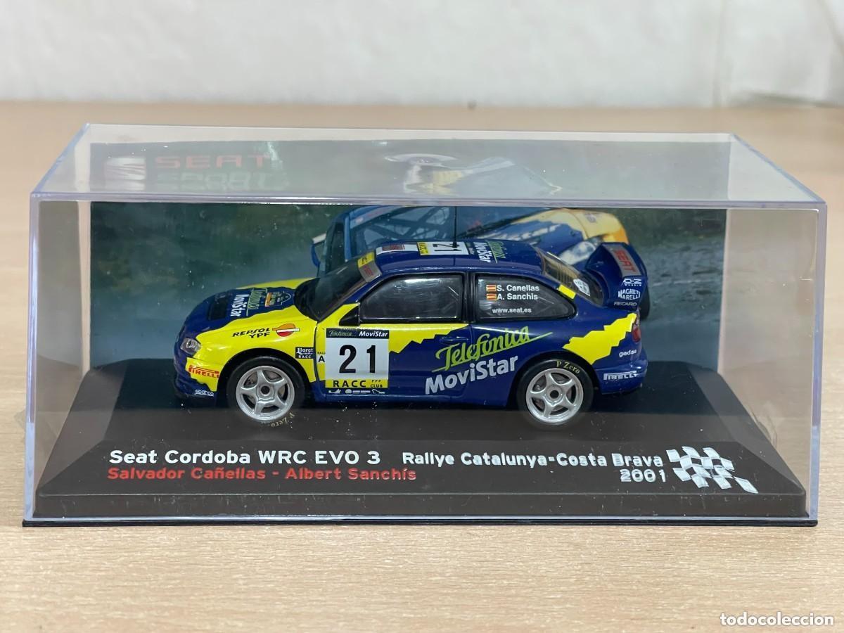 Coches a escala: 1/43 COCHE SEAT CORDOBA WRC EVO 3 RALLYE CATALUNYA CA&Ntilde;ELLAS SANCHIS RALLY COSTA BRAVA 1:43