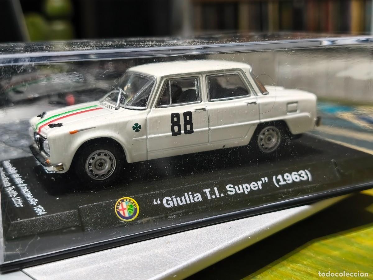 Coches a escala: Alfa Romeo Giulia T.I. Super (1963). Svezia-Rally 1964. Tecilla-Milior. Escala 1/43. By Metro.