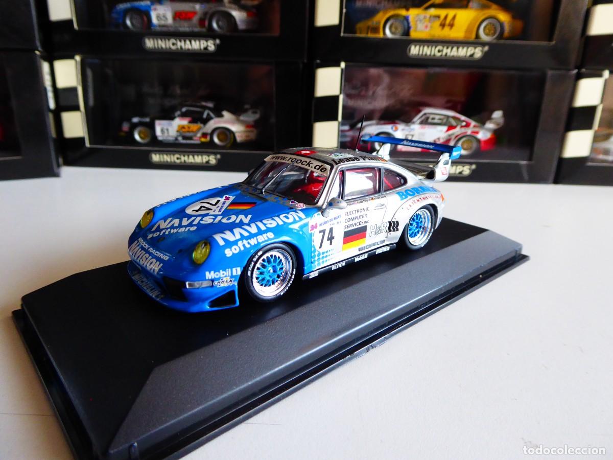 Coches a escala: 1/43 Minichamps Porsche 911 GT2 Evo Navision Borbet #74 Roock Racing 24H Le Mans 1997
