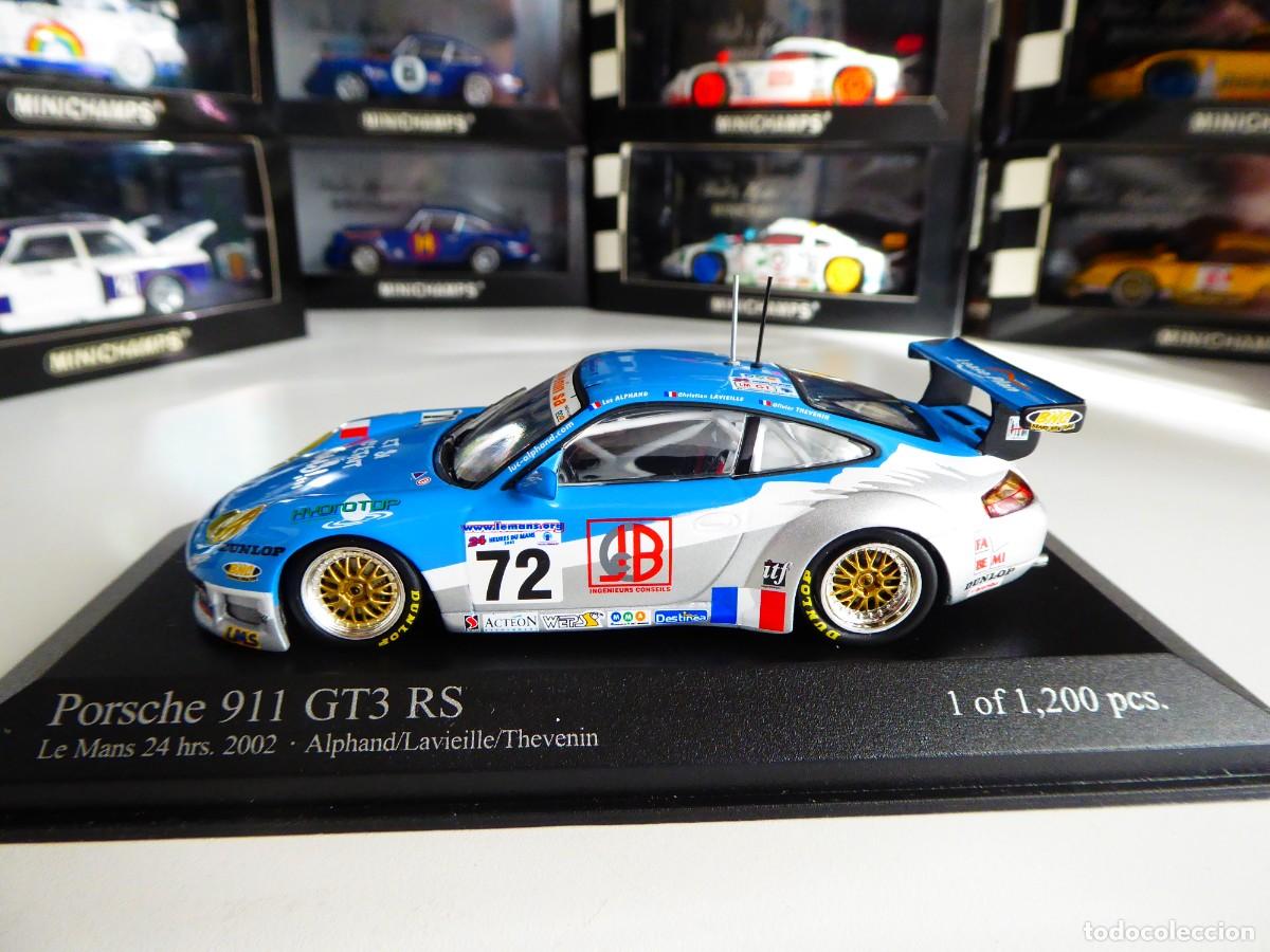 Coches a escala: 1/43 Minichamps Porsche 911 GT3 RS France #72 24H Le Mans 2002