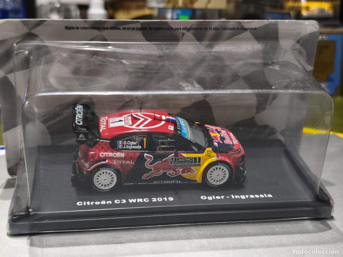 Coches a escala: Citro&euml;n C3 WRC 2019 Ogier-Ingrassia. Escala 1/43. Ixo.
