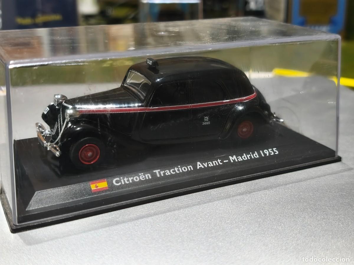 Coches a escala: Citro&euml;n Traction Avant Taxi Madrid 1955. Escala 1/43. Ixo.