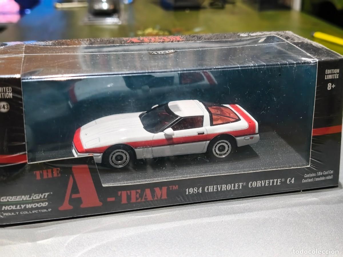 Coches a escala: Chevrolet Corvette C4 (1984). The A-Team-El Equipo A. Escala 1/43. GREENLIGHT 86517 Limited Edition.