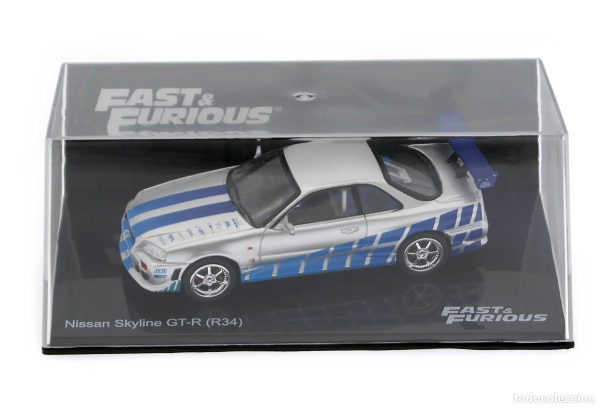 Coches a escala: Coche japon&eacute;s NISSAN SKYLINE GT-R R34 / FAST & FURIOUS (Escala 1:43) Brian, GTR. New