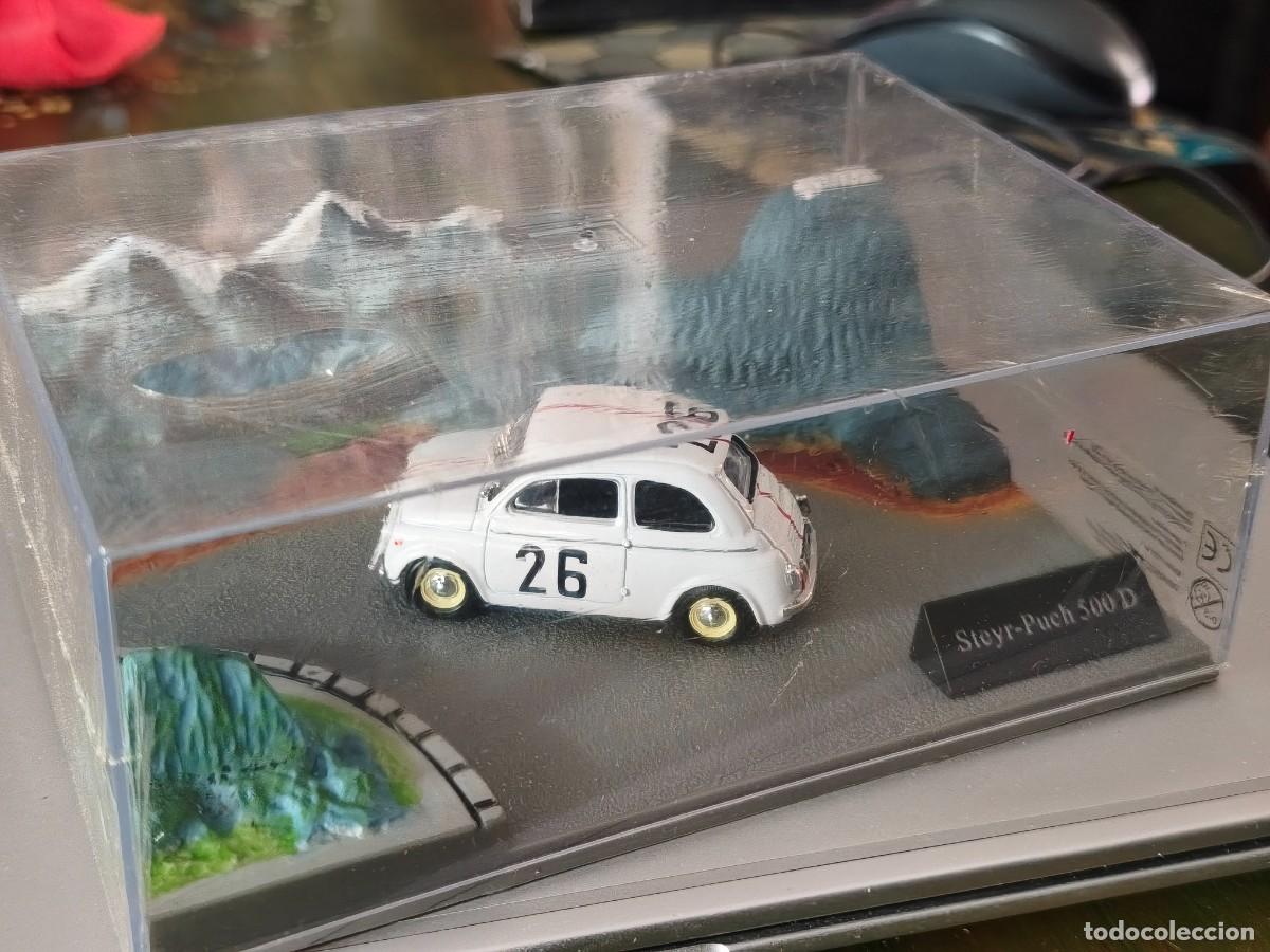 Coches a escala: Diorama Steyr-Puch 500 D. Fiat 500. Edicola 500HISTORIAn39-ABHDF014