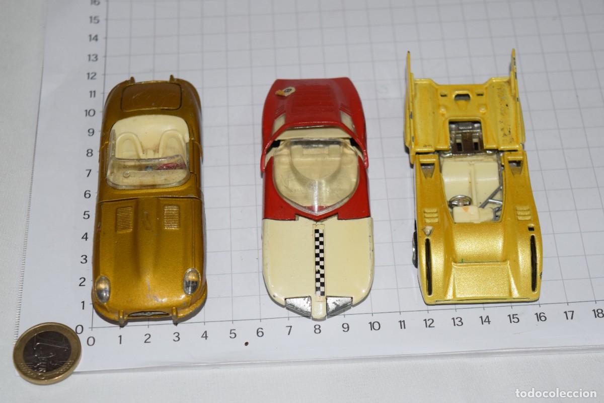 Coches a escala: Lote antiguo, 3 coches variados JOAL / MONZA GT, JAGUAR y McLAREN M80 - &iexcl;Mira fotos y detalles!