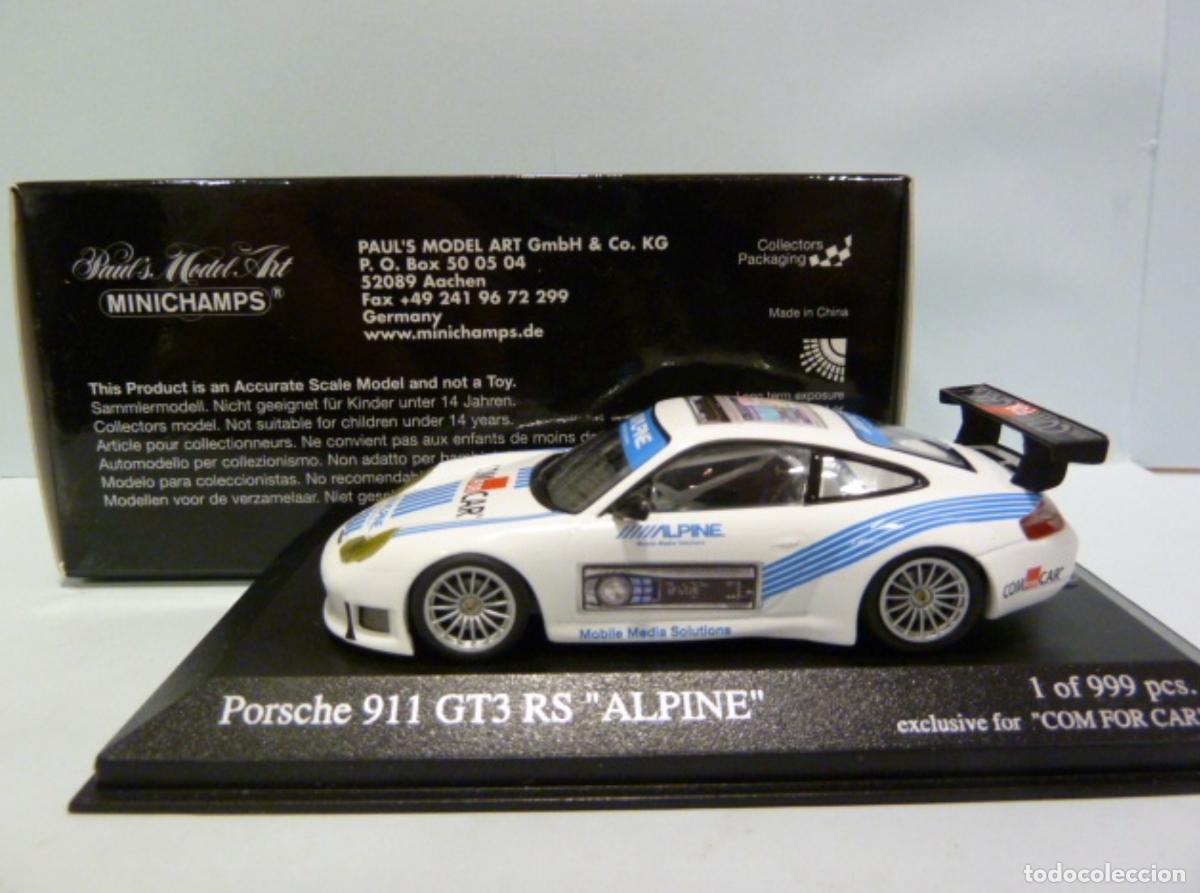 Coches a escala: Porsche 911 (996) GT3 RS ALPINE Exclusive for COM FOR CAR -Limited Edition 999 pcs (1/43) Minichamps