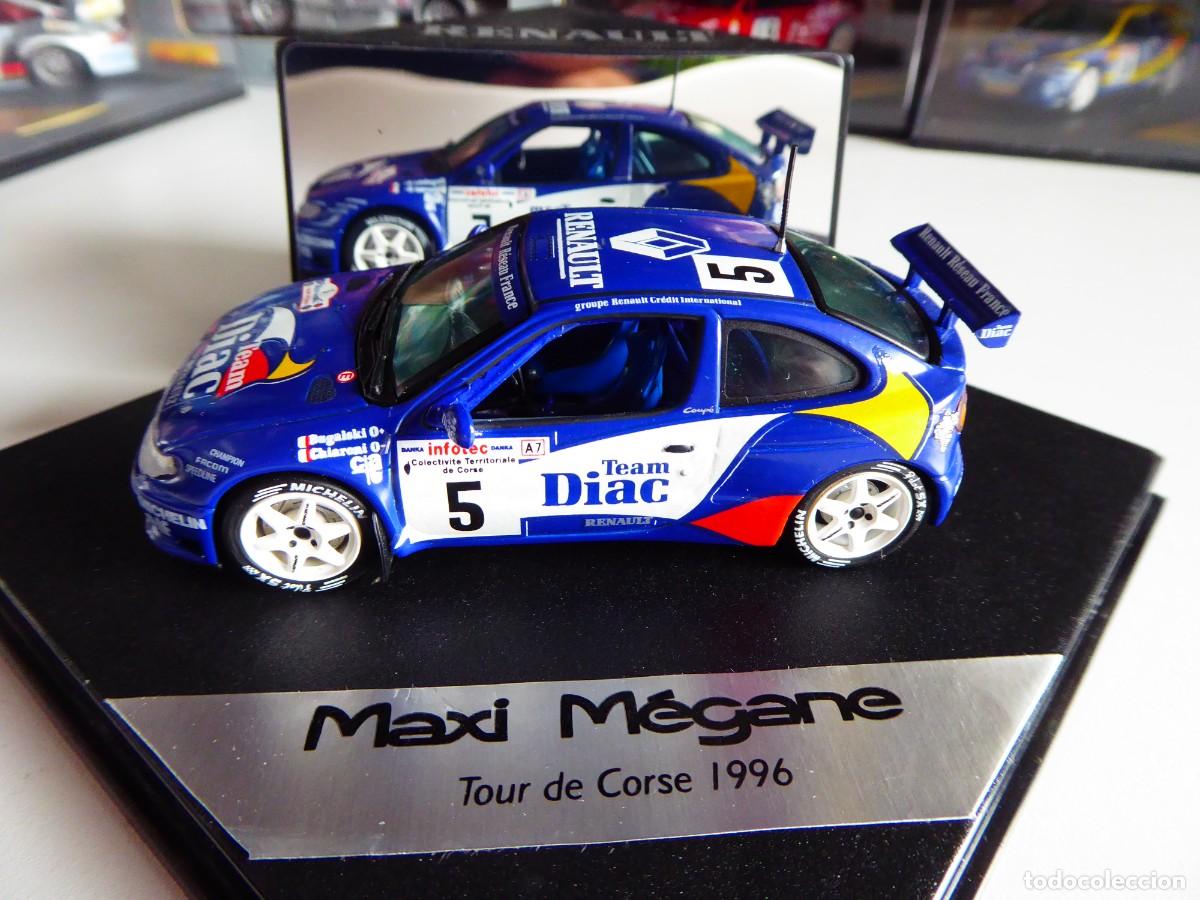 Coches a escala: 1/43 Vitesse Skid Renault Maxi Megane Team Diac #5 Tour de Corse 1996 Dealer Edition