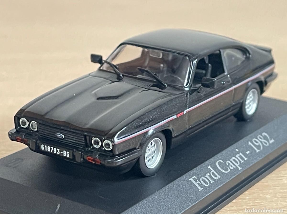 Coches a escala: Coche Ford Capri 2.8 Injection a&ntilde;o 1982 negro 1:43 die-cast metal car escala 1/43