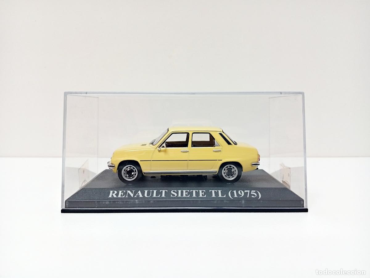 Coches a escala: RENAULT SIETE TL 1975 IXO ALTAYA COCHE 1:43 NQC NUESTROS QUERIDOS COCHES MATR&Iacute;CULA VALLADOLID R7 R-7