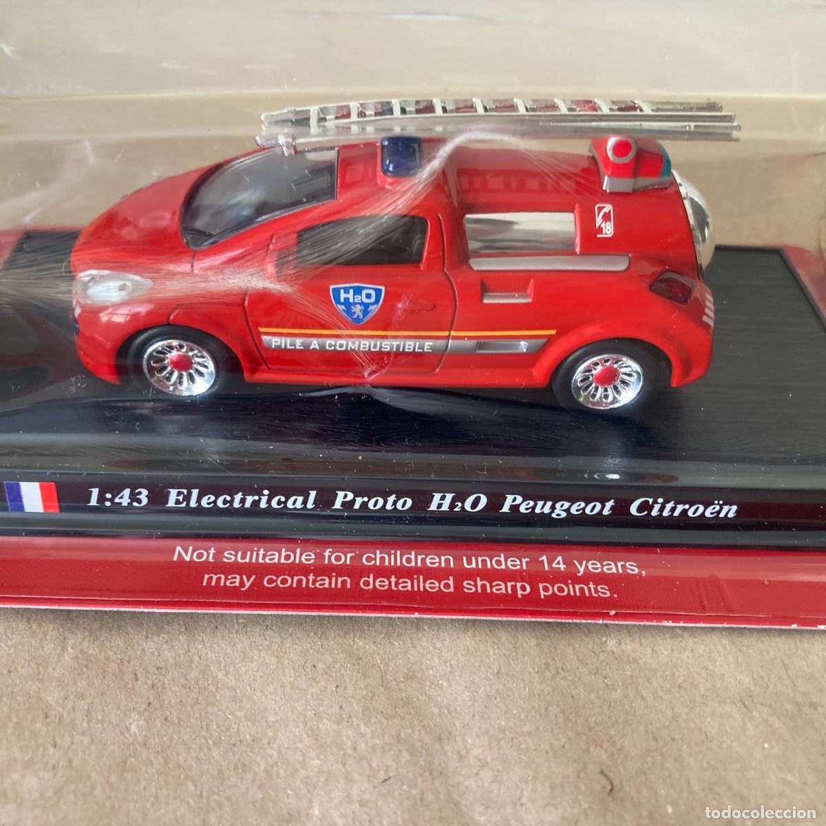 Coches a escala: CAMI&Oacute;N BOMBEROS COLECCI&Oacute;N DELPRADO, PEUGEOT H2O CONCEPT VEH&Iacute;CULO HIDR&Oacute;GENO, ESCALA 1:43