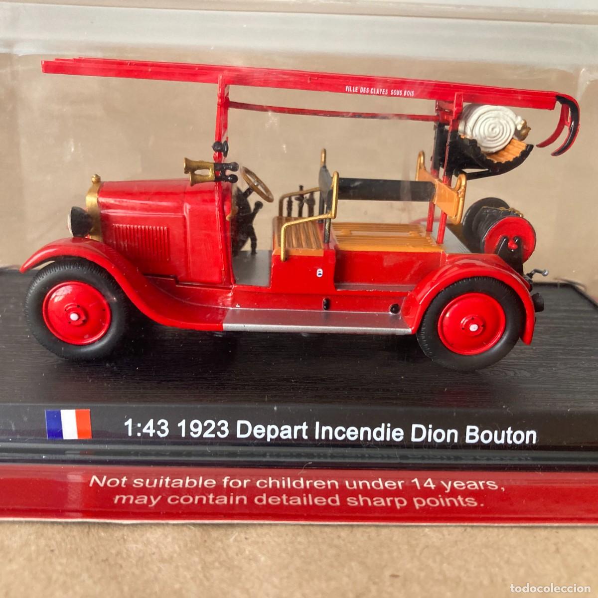 Coches a escala: CAMI&Oacute;N BOMBEROS COLECCI&Oacute;N DELPRADO, 1923 DEPART INCENDIE DION BOUTON FRANCIA, ESCALA 1:43