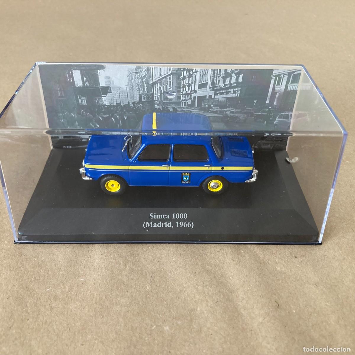 Coches a escala: COCHE COLECCCI&Oacute;N TAXIS DEL MUNDO, SIMCA 1000 (MADRID 1966) IXO ALTAYA, ESCALA 1/43