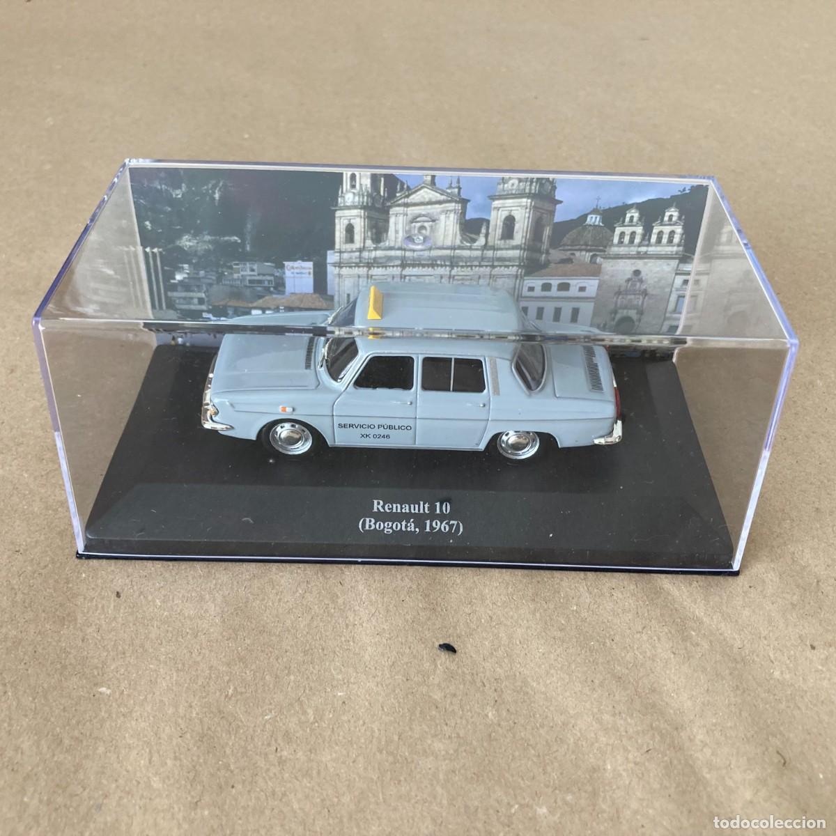Coches a escala: COCHE COLECCCI&Oacute;N TAXIS DEL MUNDO, TAXI RENAULT 10 BOGOT&Aacute; COLOMBIA 1967 IXO ALTAYA, ESCALA 1/43
