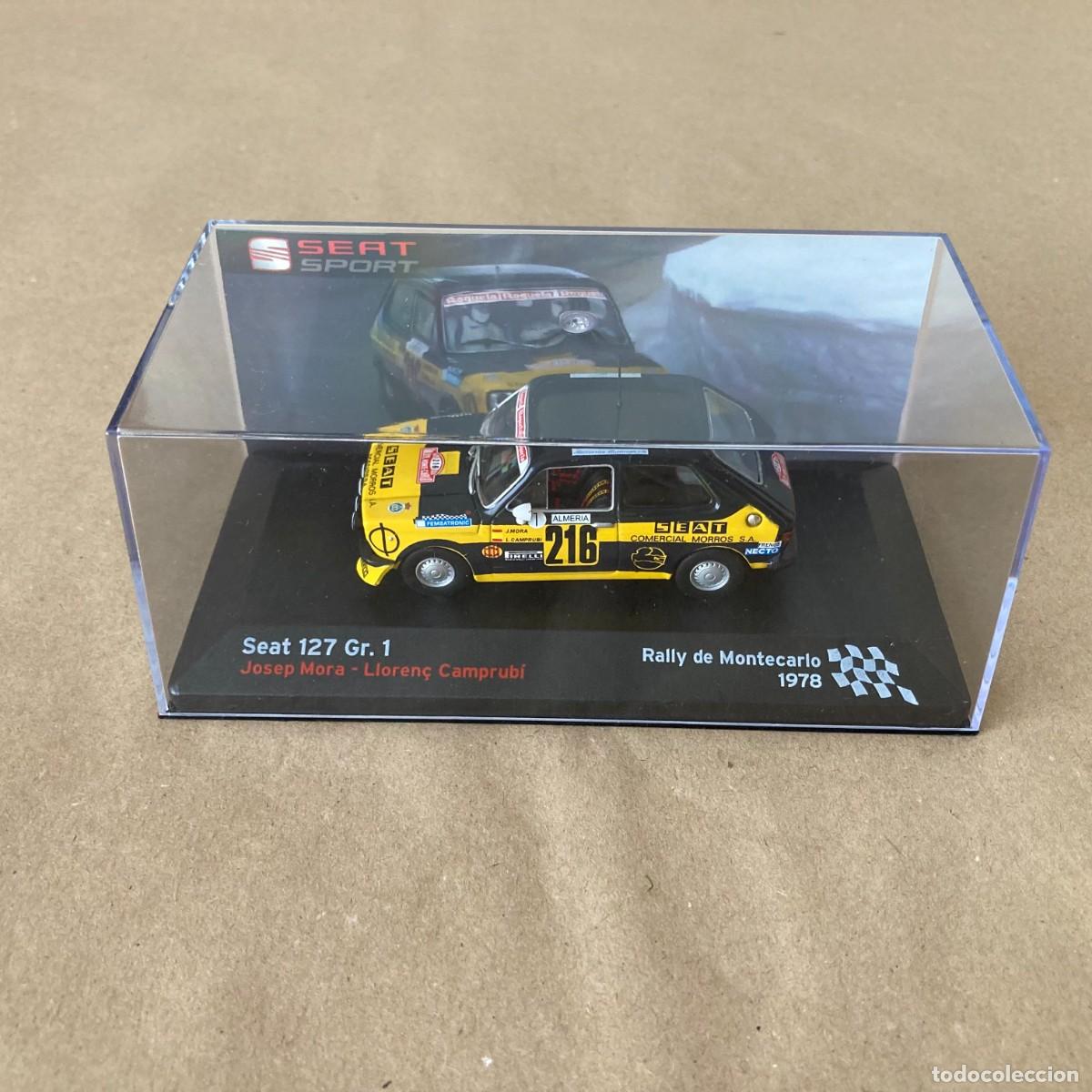 Coches a escala: SEAT 127 GR. 1 JOSEP MORA LLOREN&Ccedil; CAMPRUB&Iacute; RALLY MONTECARLO 1978 IXO ALTAYA, ESCALA 1/43