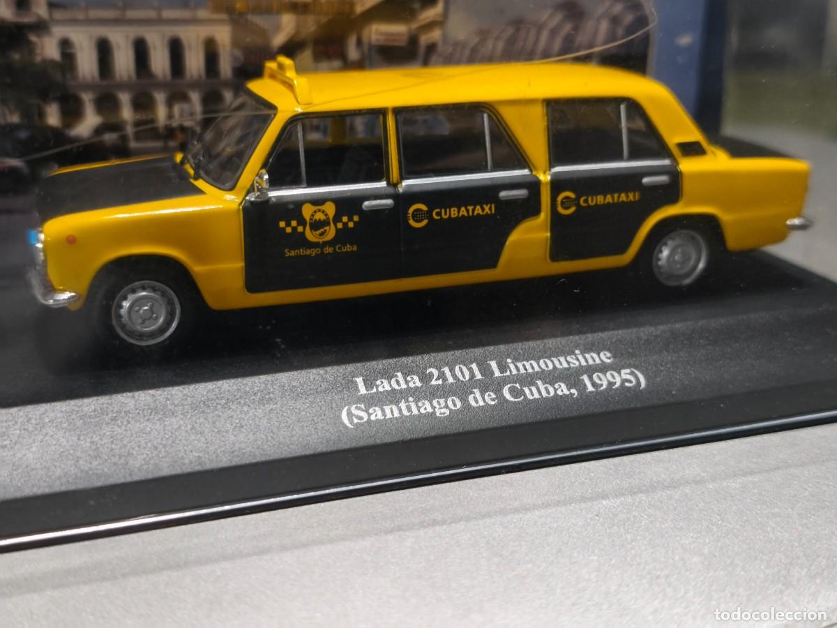 Coches a escala: Lada 2101 Taxi Limousine (Santiago de Cuba 1995) Escala 1/43. Ixo Altaya. Taxis del Mundo.