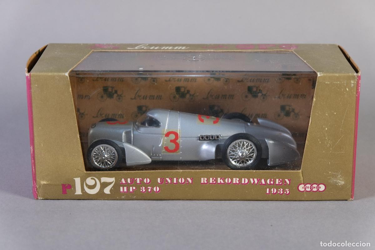 Coches a escala: R&eacute;plica coche Auto Union Rekordwagen HP 370 1935 - BRUMM escala 1:43 (r107) - en su caja original