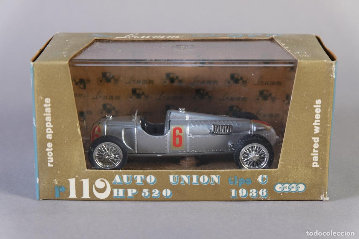 Coches a escala: R&eacute;plica coche Auto Union Tipo C HP 520 1936 - BRUMM escala 1:43 (r110) - en su caja original