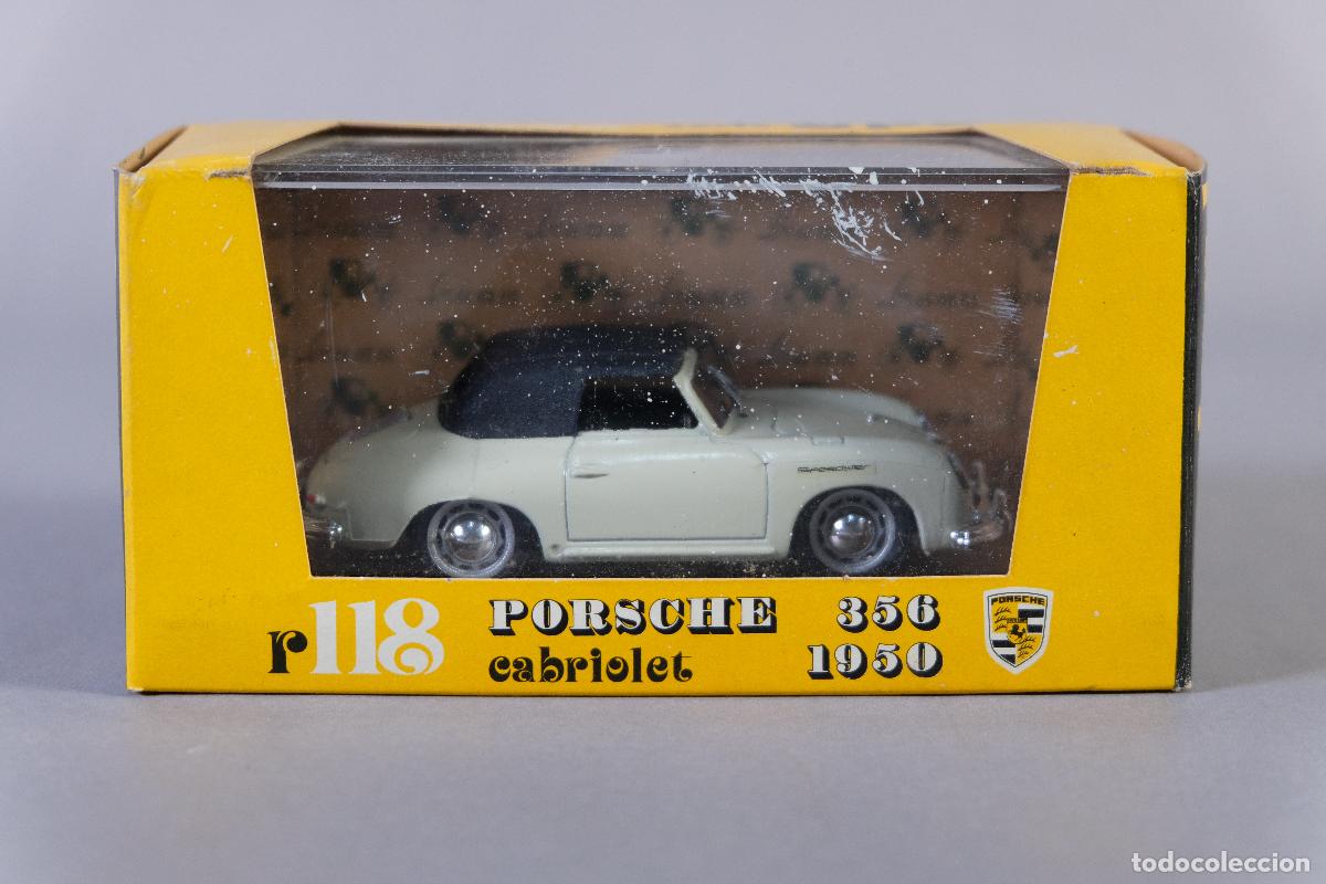 Coches a escala: R&eacute;plica coche Porsche 356 Cabriolet 1950 - BRUMM escala 1:43 (r118) - en su caja