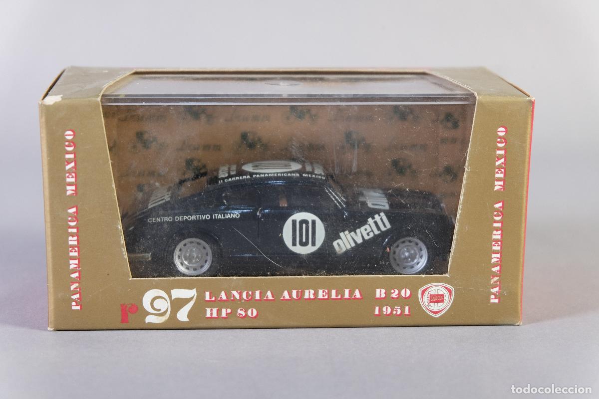 Coches a escala: R&eacute;plica coche Lancia Aurelia B20 HP 80 1951 Panamericana M&eacute;xico - BRUMM escala 1:43 (r97)