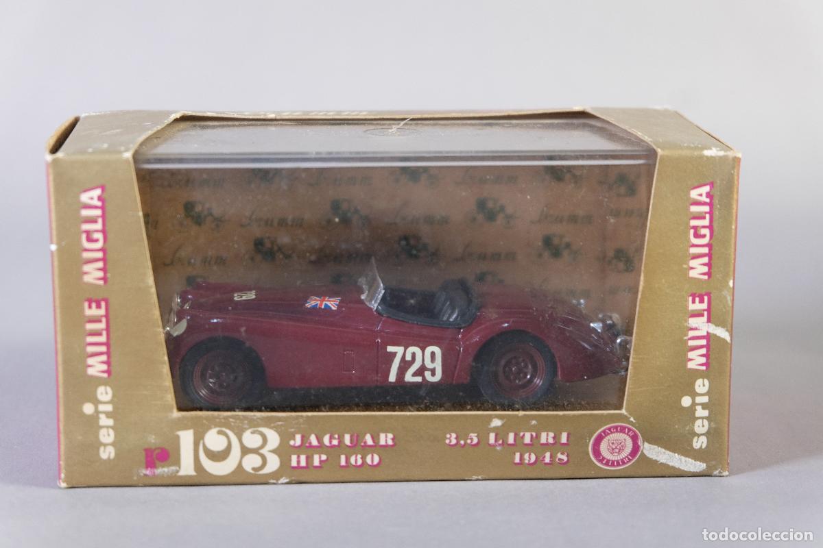 Coches a escala: R&eacute;plica coche Jaguar HP 160 3,5 Litri 1948 Serie Mille Miglia - BRUMM escala 1:43 (r103) -en su caja