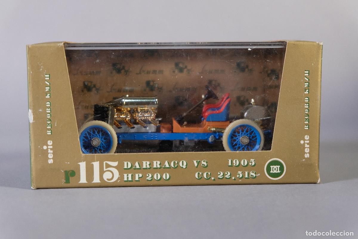 Coches a escala: R&eacute;plica coche Darracq V8 HP 200 1905 Serie Record Km/h - BRUMM escala 1:43 (r115) - en su caja